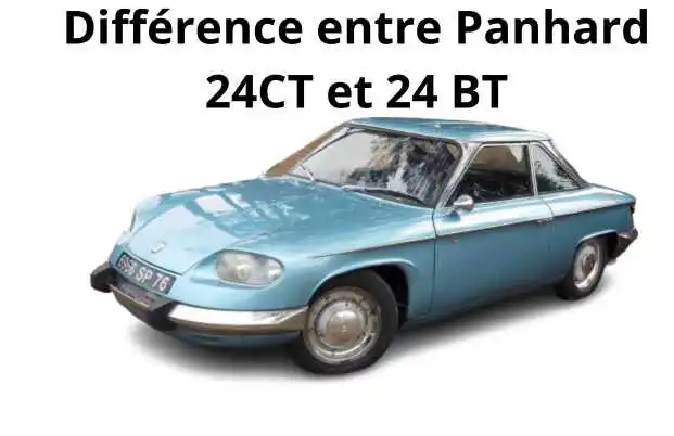 Différence entre Panhard 24 CT et 24 BT