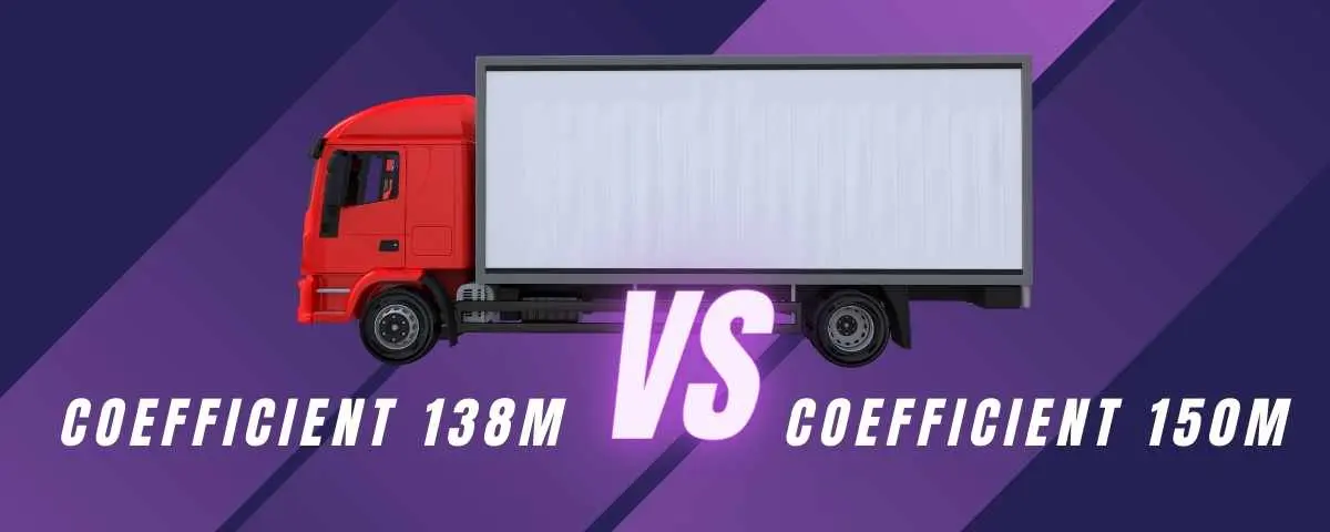 Différence entre coefficient 138m 150m transport routier