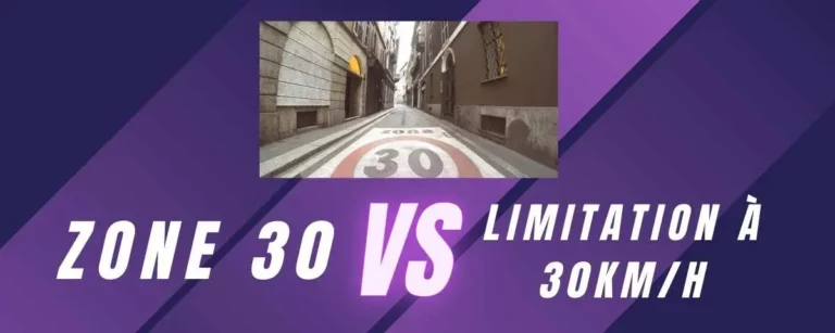 Différence entre zone 30 et limitation à 30 km/h